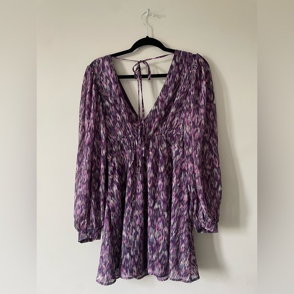 Dynamite Purple Patterned Dress 💜💜 - Picture 4 of 5